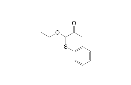 1-(Phenylthio)-1-ethoxypropanone