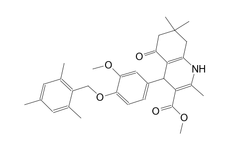 methyl 4-[4-(mesitylmethoxy)-3-methoxyphenyl]-2,7,7-trimethyl-5-oxo-1,4,5,6,7,8-hexahydro-3-quinolinecarboxylate