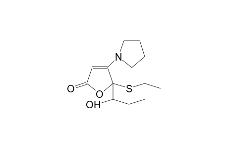 5-Ethylthio-5-(1-hydroxy-prop-1-yl)-4-(pyrrolidin-1-yl)-furan-2(5H)-one