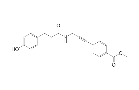Methyl 4-(3-(3-(4-hydroxyphenyl)propanamido)prop-1-yn-1-yl) benzoate