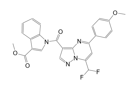 methyl 1-{[7-(difluoromethyl)-5-(4-methoxyphenyl)pyrazolo[1,5-a]pyrimidin-3-yl]carbonyl}-1H-indole-3-carboxylate