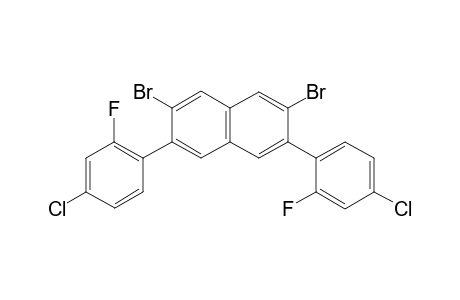 2,7-Dibromo-3,6-di(4-chloro-2-fluorophenyl)naphthalene