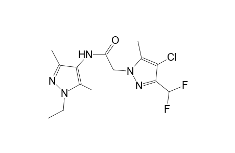 2-[4-chloro-3-(difluoromethyl)-5-methyl-1H-pyrazol-1-yl]-N-(1-ethyl-3,5-dimethyl-1H-pyrazol-4-yl)acetamide