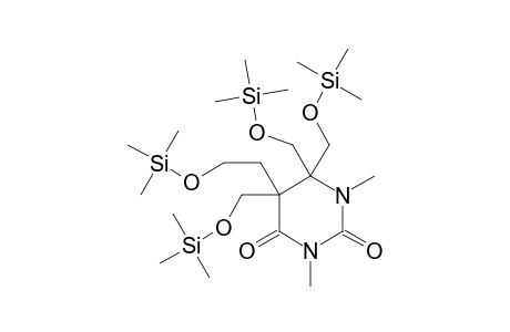 1,3-Dimethyl-5-(2-trimethylsilyloxyethyl)-5,6,6-tris(trimethylsilyloxymethyl)-1,3-diazinane-2,4-dione