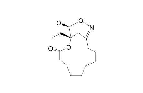 (+/-)-1-ETHYL-15-HYDROXY-2,14-DIOXA-13-AZABICYCLO-[10.3.1]-HEXADEC-12-EN-3-ONE
