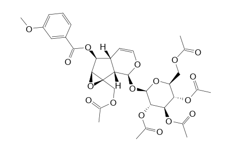 PICROSIDE-V-PENTAACETATE;6-META-METHOXYBENZOYL-CATALPOL-PENTAACETATE