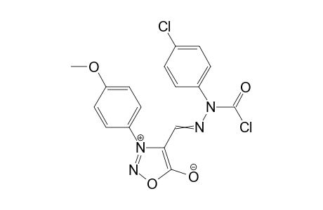 3-(4-Methoxyphenyl)sydnon-4-ylformaldehyde alpha-chloroformyl-4-chlorophenylhydrazone