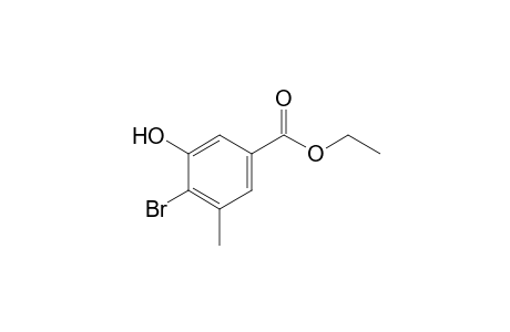 4-Bromo-3-hydroxy-5-methyl-benzoic acid ethyl ester