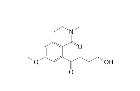 N,N-Diethyl-2-(4'-hydroxy-1'-oxobutyl)-4-methoxybenzamide