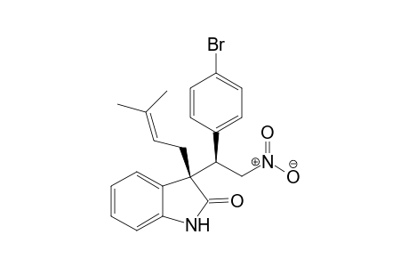 (S)-3-((R)-1-(4-bromophenyl)-2-nitroethyl)-3-(3-methylbut-2-en-1-yl)indolin-2-one