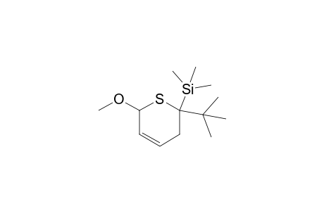 2-t-Butyl-2-trimethylsilyl-3,6-dihydro-6-methoxy-2H-thiopyran