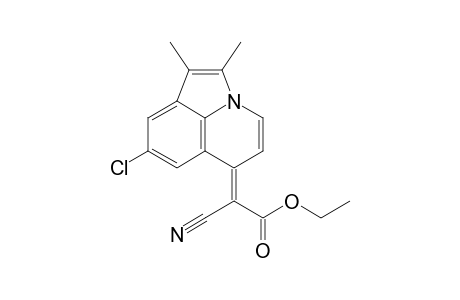 Acetic acid, (8-chloro-1,2-dimethyl-6H-pyrrolo[3,2,1-ij]quinolin-6-ylidene)cyano-, ethyl ester, (E)-