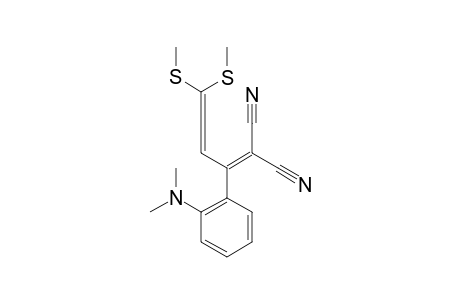 2-CYANO-3-(2-DIMETHYLAMINOPHENYL)-5,5-BIS-(METHYLTHIO)-PENTA-2,4-DIENENITRILE