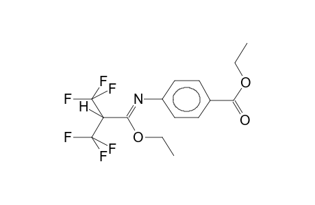 HEXAFLUOROISOBUTYRIC ACID, ETHYL ESTER, N-PARA-ETHOXYCARBONYLPHENYLIMIDE