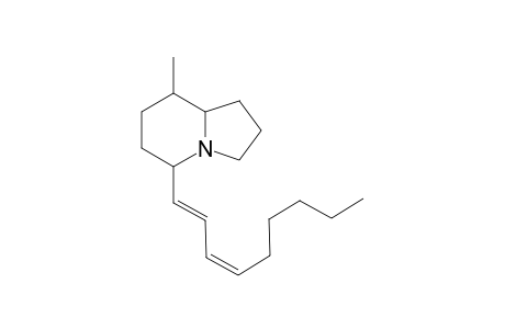 8-Methyl-5-(nonadienyl)-indolizidine