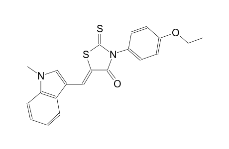 (5Z)-3-(4-ethoxyphenyl)-5-[(1-methyl-1H-indol-3-yl)methylene]-2-thioxo-1,3-thiazolidin-4-one