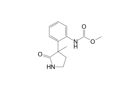 Methyl N-[2-(3-methyl-2-oxidanylidene-pyrrolidin-3-yl)phenyl]carbamate