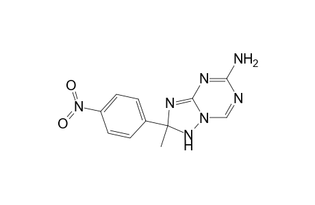 [1,2,4]Triazolo[1,5-a][1,3,5]triazin-7-amine, 1,2-dihydro-2-methyl-2-(4-nitrophenyl)-