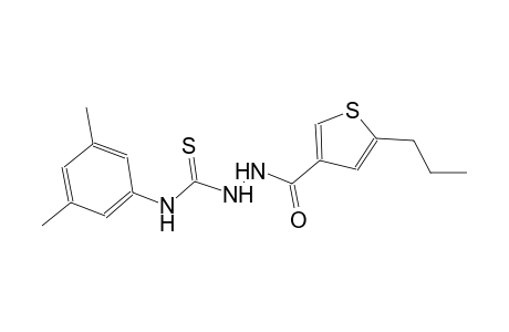 N-(3,5-dimethylphenyl)-2-[(5-propyl-3-thienyl)carbonyl]hydrazinecarbothioamide