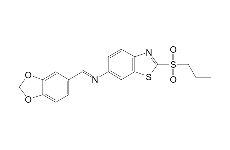 6-piperonylideneamino-2-(propylsulfonyl)benzothiazole