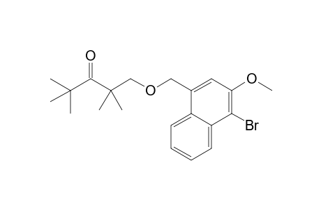 1-(7-Methoxy-8-bromonaphthalen-5-yl)methoxy-2,2,4,4-tetramethylpentan-3-one