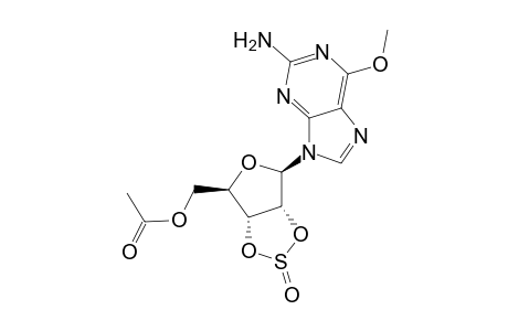 [(3aR,4R,6R,6aR)-4-(2-amino-6-methoxy-purin-9-yl)-2-oxo-3a,4,6,6a-tetrahydrofuro[3,4-d][1,3,2]dioxathiol-6-yl]methyl acetate