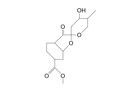 3-Methyl-4-hydroxy-10-hydroxymethyl-14-oxo-1,7-dioxa-8,13-didehydro-spiro(5.8)tetradecane