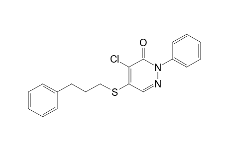 3(2H)-Pyridazinone, 4-chloro-2-phenyl-5-[(3-phenylpropyl)thio]-