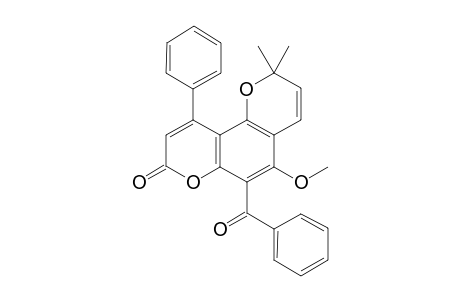 6-Benzoyl-5-methoxy-2,2-dimethyl-10-phenyl-2H,8H-benzo[1,2-b : 3,4-b']dipyran-8-one