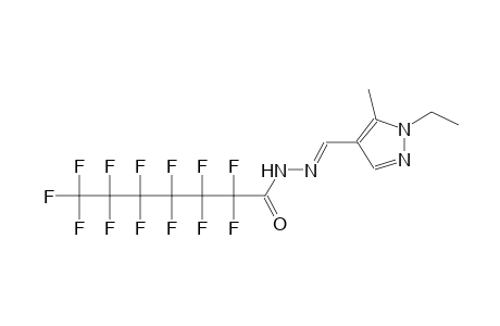 N'-[(E)-(1-ethyl-5-methyl-1H-pyrazol-4-yl)methylidene]-2,2,3,3,4,4,5,5,6,6,7,7,7-tridecafluoroheptanohydrazide