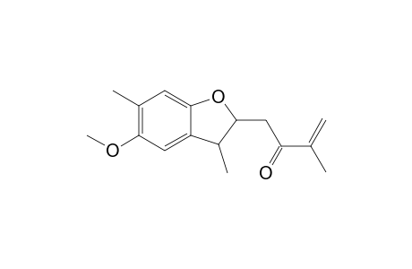 1-(5-Methoxy-3,6-dimethyl-2,3-dihydro-1-benzofuran-2-yl)-3-methyl-but-3-en-2-one