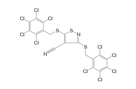 3,5-BIS[(2,3,4,5,6-PENTACHLOROBENZYL)THIO]-4-ISOTHIAZOLECARBONITRILE