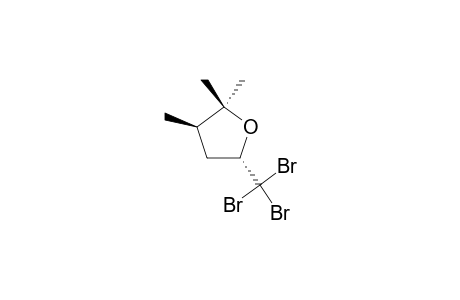 2,2,3-Trimethyl-5-tribromomethyl-tetrahydrofuran-(trans)