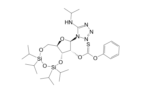 1H-Tetrazol-5-amine, N-(1-methylethyl)-1-[2-O-(phenoxythioxomethyl)-3,5-O-[1,1,3,3-tetrakis(1-methylethyl)-1,3-disiloxanediyl]-.beta.-D-ribofuranosyl]-