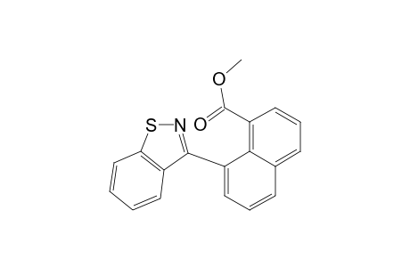 1-Naphthalenecarboxylic acid, 8-(1,2-benzisothiazol-3-yl)-, methyl ester