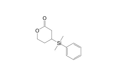 4-[dimethyl(phenyl)silyl]-2-oxanone