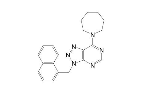 3H-[1,2,3]Triazolo[4,5-d]pyrimidine, 7-(hexahydro-1H-azepin-1-yl)-3-(1-naphthalenylmethyl)-