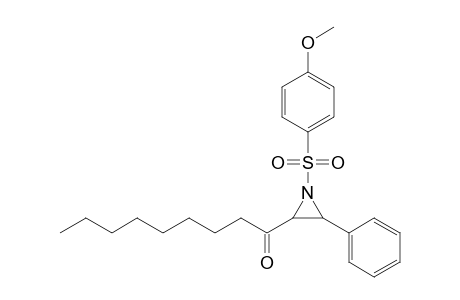 N-(4-Methoxybenzenesulfonyl)-2-(1-oxononyl)-3-phenylaziridine