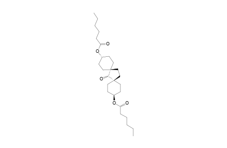 cis,trans-3,11-Dihexanoyldispiro[5.1.5.2]pentadecan-7-one