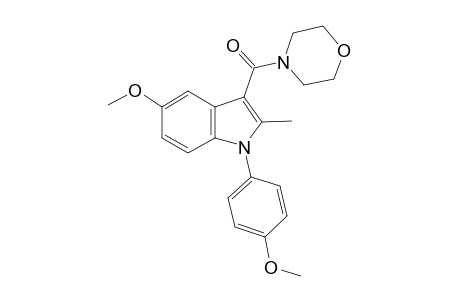 1H-Indole, 5-methoxy-1-(4-methoxyphenyl)-2-methyl-3-(4-morpholinylcarbonyl)-