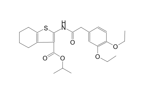 benzo[b]thiophene-3-carboxylic acid, 2-[[(3,4-diethoxyphenyl)acetyl]amino]-4,5,6,7-tetrahydro-, 1-methylethyl ester