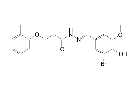 propanoic acid, 3-(2-methylphenoxy)-, 2-[(E)-(3-bromo-4-hydroxy-5-methoxyphenyl)methylidene]hydrazide
