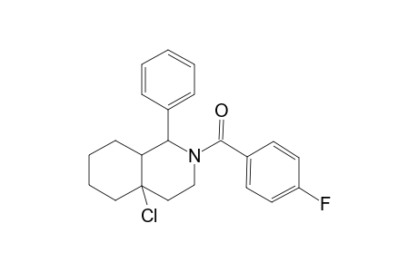 (4a-chloranyl-1-phenyl-1,3,4,5,6,7,8,8a-octahydroisoquinolin-2-yl)-(4-fluorophenyl)methanone