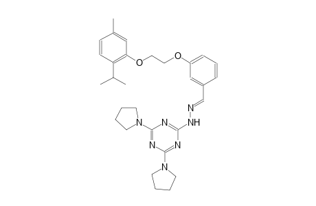 3-[2-(2-isopropyl-5-methylphenoxy)ethoxy]benzaldehyde [4,6-di(1-pyrrolidinyl)-1,3,5-triazin-2-yl]hydrazone