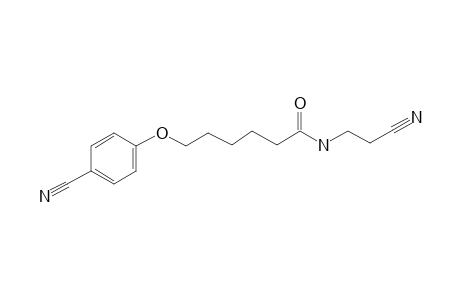 6-[p-Cyanophenoxy]-N-[.beta.-cyanoethyl]hexamide