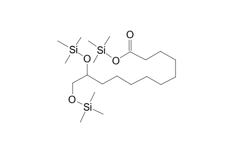 Dodecanoic acid <11,12-dihydroxy->, tri-TMS