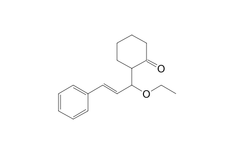 2-[(E)-1-ethoxy-3-phenyl-allyl]cyclohexanone