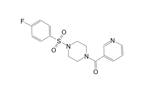 piperazine, 1-[(4-fluorophenyl)sulfonyl]-4-(3-pyridinylcarbonyl)-