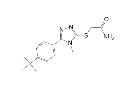 2-{[5-(4-tert-butylphenyl)-4-methyl-4H-1,2,4-triazol-3-yl]sulfanyl}acetamide