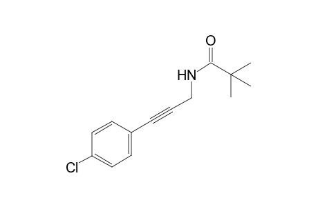 N-(3-(4-chlorophenyl)prop-2-ynyl)pivalamide